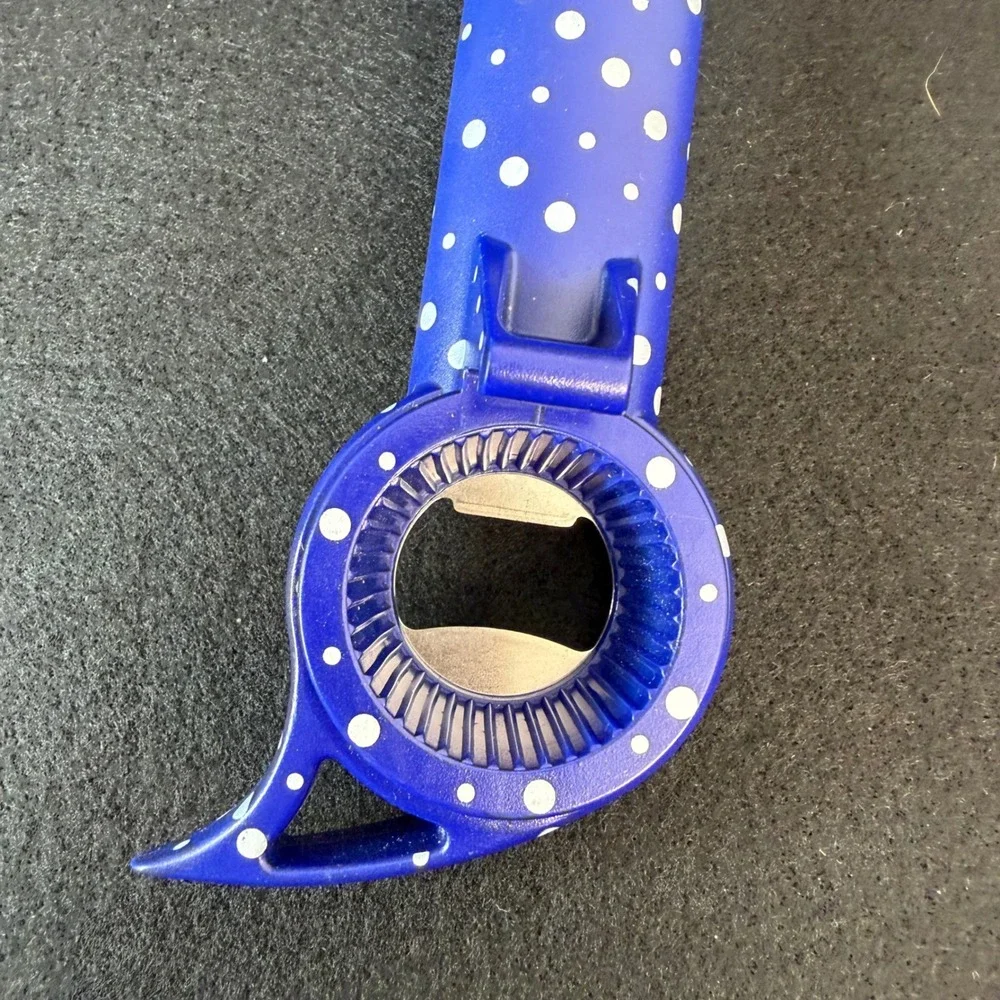Kuhn Rikon Auto Safety Master Opener‎ Blue Polka Dots